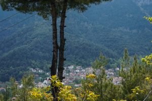 View to Potamia Village